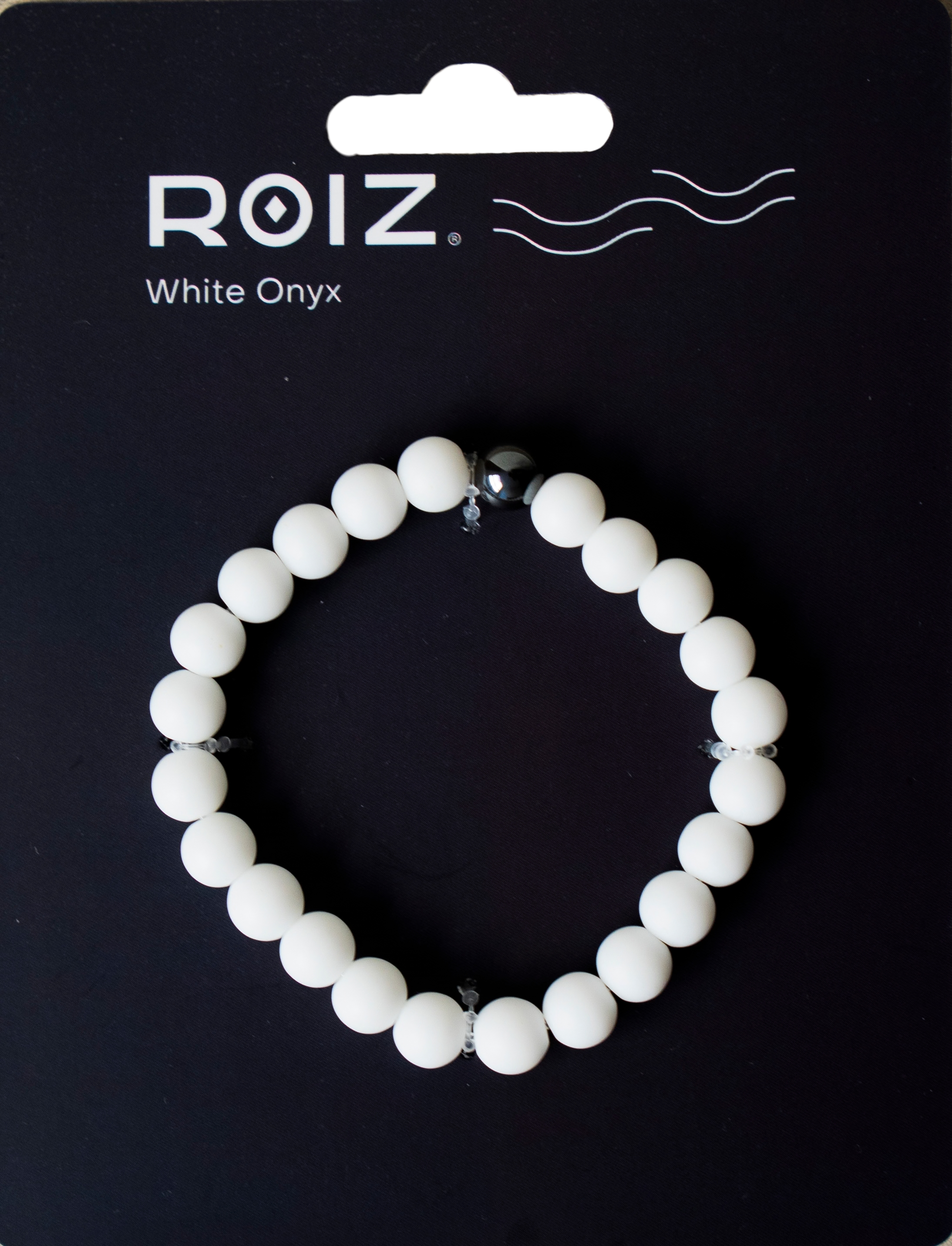 Pulsera de Ónix Blanco - Hematita