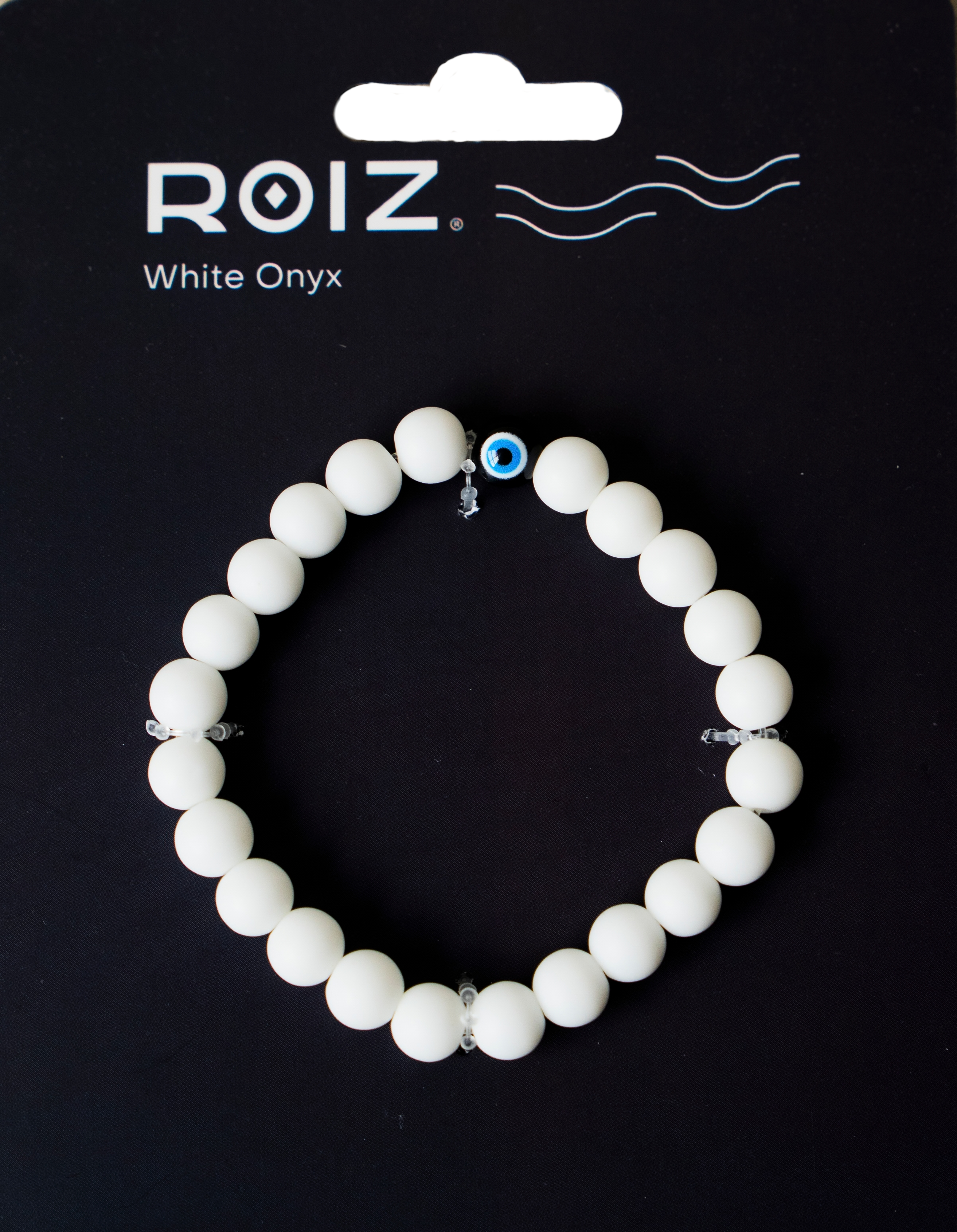 Pulsera de Ónix Blanco - Ojo